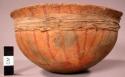Red pottery mohave bowl