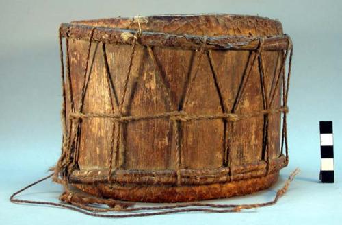 Fiesta or var-drum made of fish hide