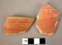 Rim potsherd; potsherd