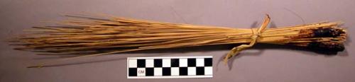 Brush of grass. used to apply pinon gum to water-baskets
