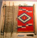 Navajo Loom with Unfinished textile