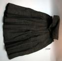 Old time woman's dress - black woolen warp faced plain weave