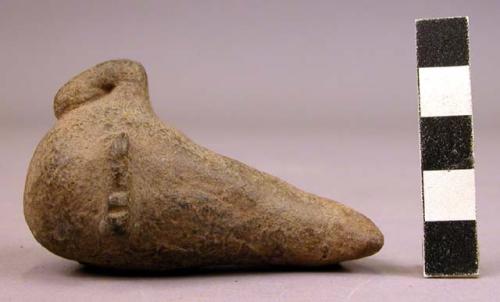 Pottery whistle - bird form