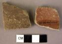 2 potsherds - burnished ware