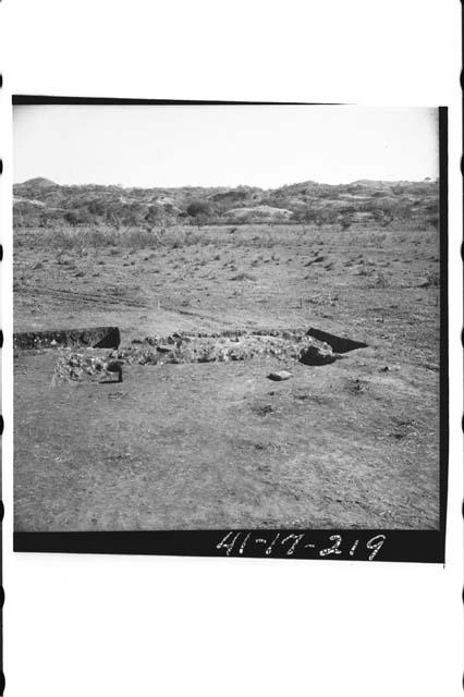 North trench from north end of Mound 2