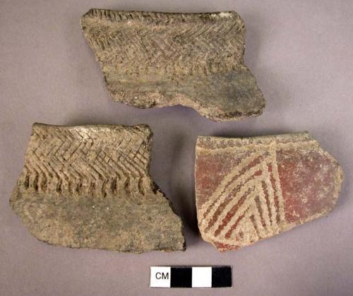 4 potsherds