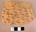 Rim potsherd of finger marked barbotine ware