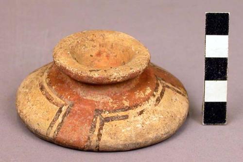 Small polychrome pottery dish