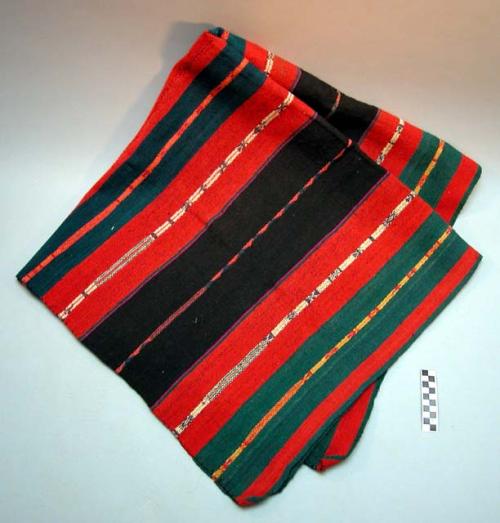 Woman's carrying cloth - used only in fiestas; native dyed; black is +