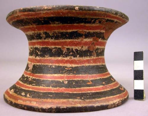 Pottery pedestal base