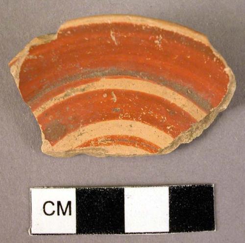 Mycenaean pottery base fragment