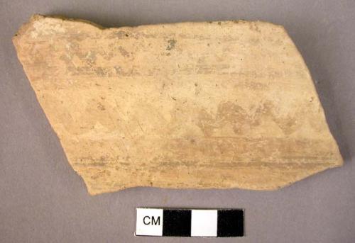 Potsherd with wavy pattern