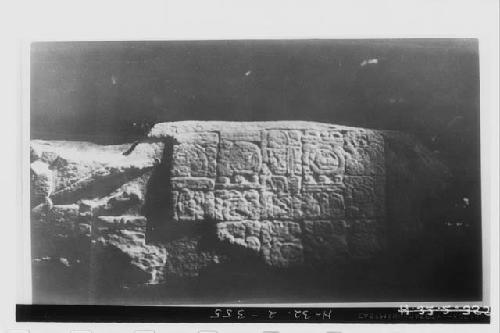 Stela 9 - front, first glyph panel