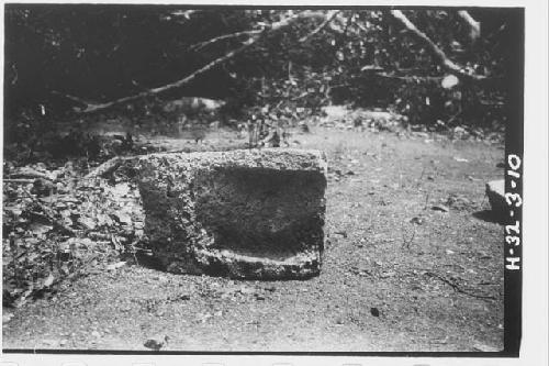 Metate #7 - top view