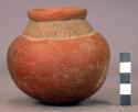 Pottery jar, incised about neck