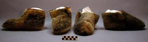 4 pairs of pumps (seal skin slippers)