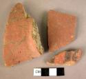 26 miscellaneous potsherds of black on red painted ware