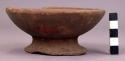 Small footed bowl (red)