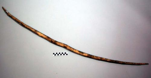 Bow, possibly from the Plains. Burn marks.