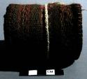 Man's woolen belt - double faced warp patterned plain weave with warp +