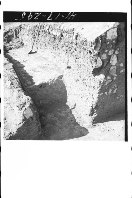 East side and penetration trench of Mound 2