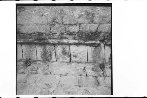 Palace. Room 11. Center of top of vault. Fragmentary painting on central capston