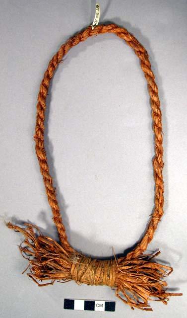 Charm; cedar bark headband or neckring