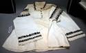 White cotton embroidered and beaded blouse