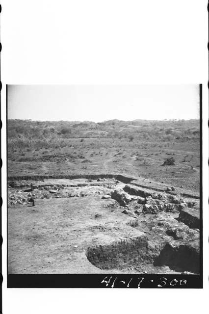 North trench from north end of Mound 2