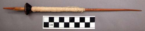 Spindle with pottery whorl