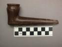 Pipe bowl of black pipestone from woman's pipe
