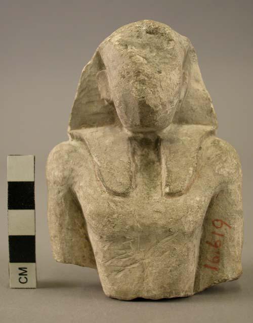 Head of a pharoah's statue