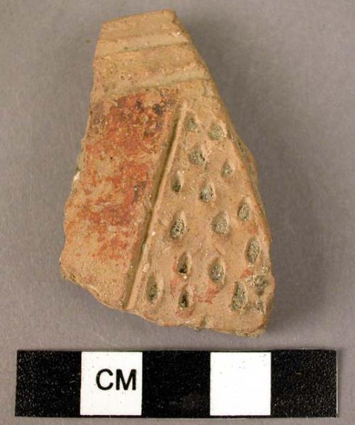 Potsherd - buff, incised