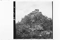 Mound behind hacienda office. Detail of masonry on N. face.