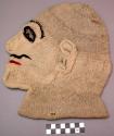 Knitted gray pull-over mask