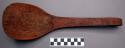 Wooden ladle, tigwa-em-quon, for general cooking and ladling purposes