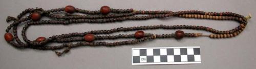 Woman's necklace of chancala seeds and acorns