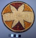 Flat basket plaque, 6" diameter