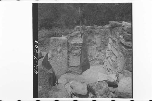 North end of antechamber at Q143 after excavation