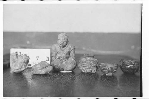 Ceramic Figurines and Small Bowls