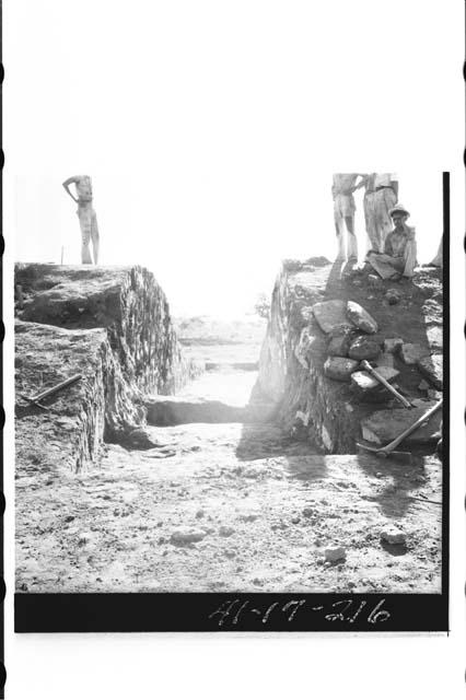 Penetration trench at Mound 2