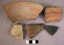 5 potsherds