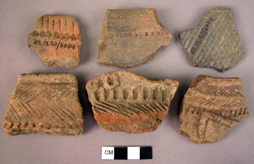 6 potsherds