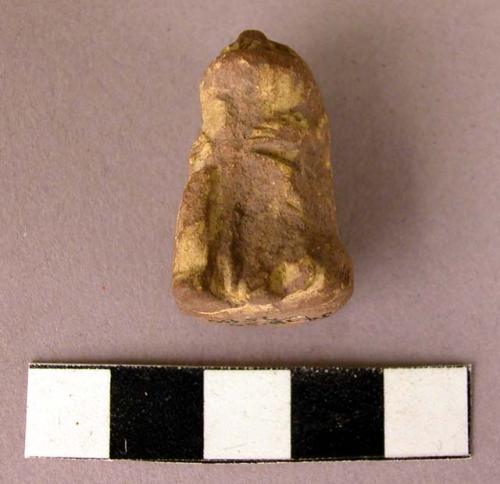 Small stone (?) fetish - seated figure (about 1 1/4" tall)