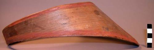 Visor of wood