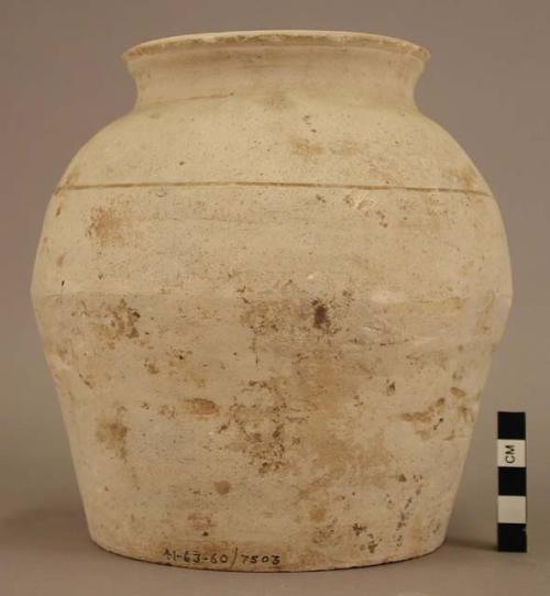 Large pottery urn - white ware