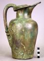 Bronze wine pitcher (oenochoe) - plaster cast