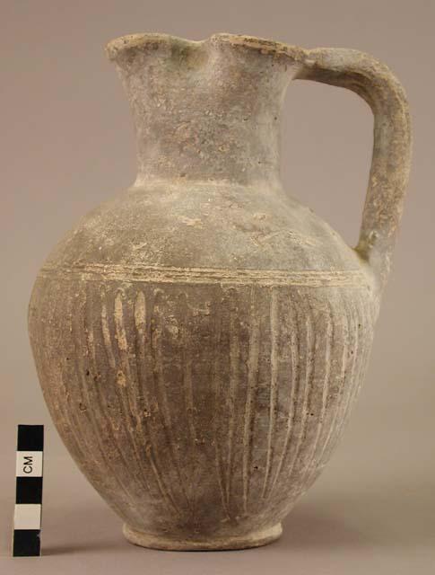 Pottery oenochoe - Bucchero Ware B