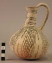 Pottery jug - white painted ware III