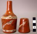 Ceramic tinaja ware cup + carafe